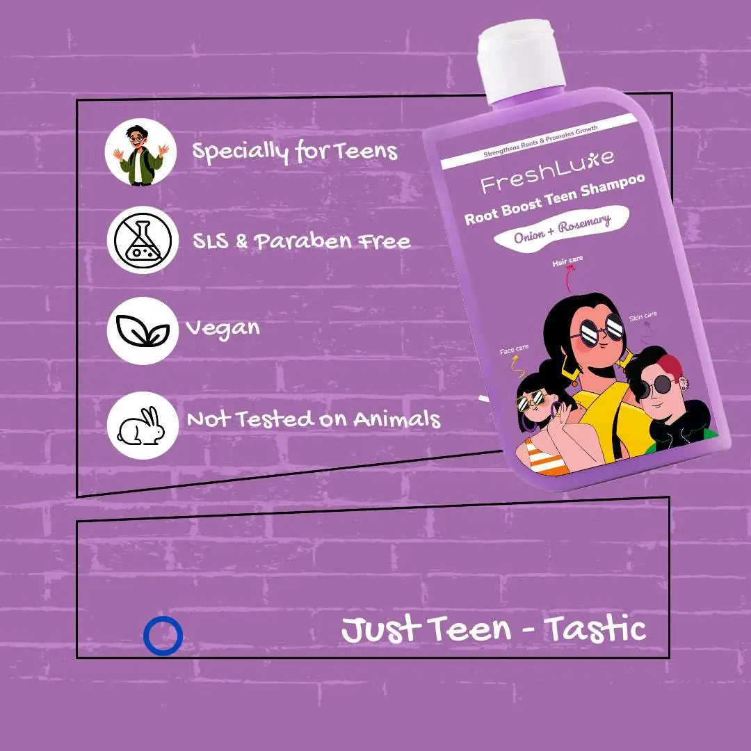 Teen Combo – Root Boost Shampoo & Ocean Splash Shower Gel