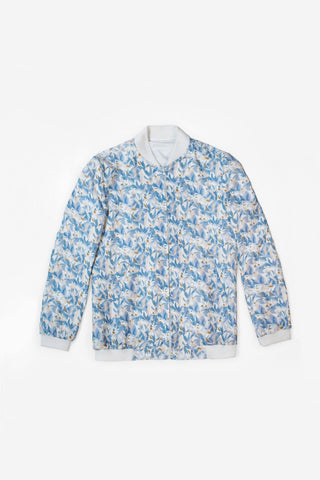 Adam Leaves Feba- Women's Linen Bomber jacket