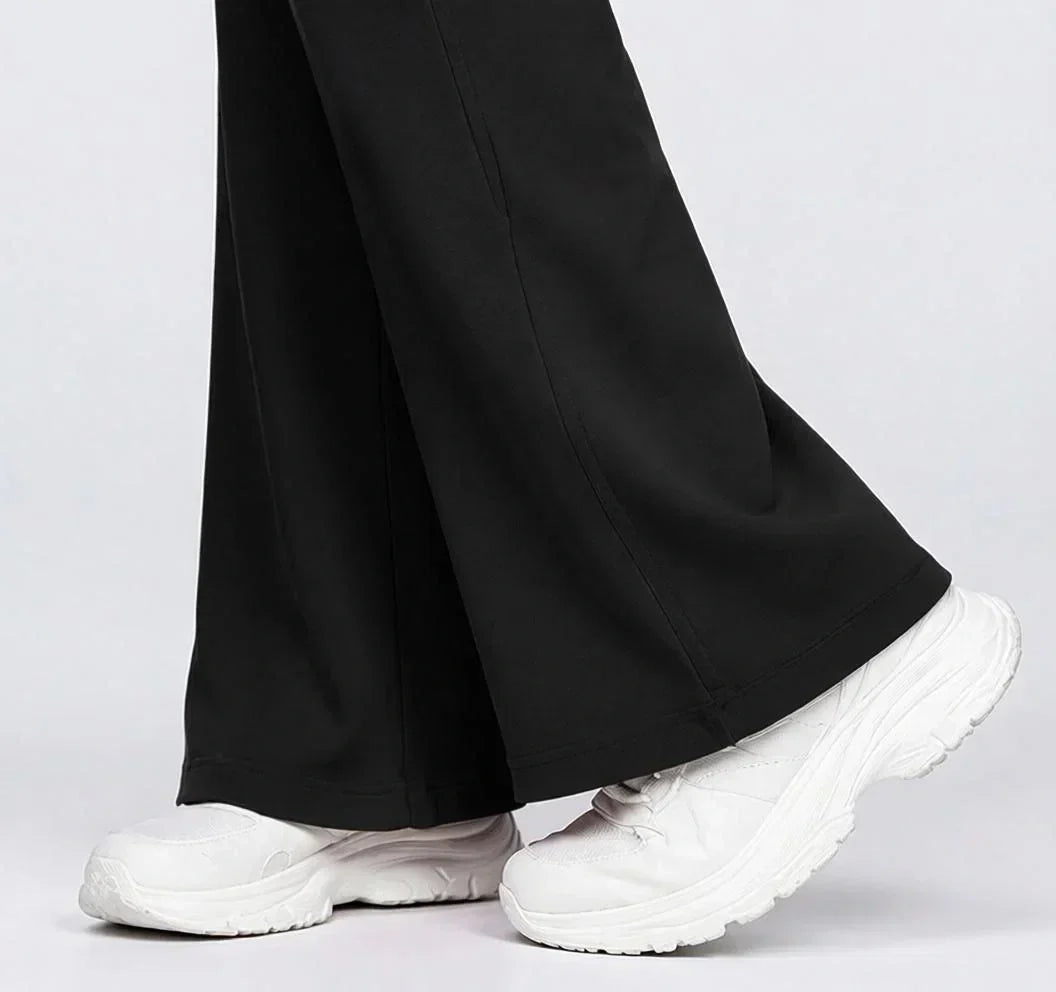 Women Bamboo Fabric Bell Bottom Yoga Pants | High Waist Bootcut Stretch Gym & Lounge Wear