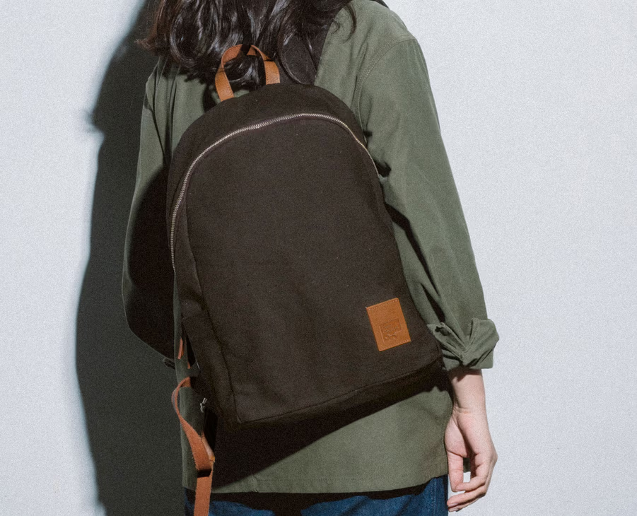 Pedal Daypack(Beige , Clove  ,Forest Green , Green,  Ivory , Mint,  Mustard , Navy, Red)