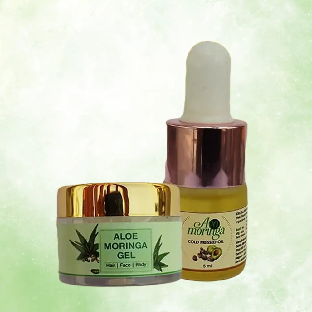 Daivik Moringa Mini Duo | Aloe Moringa Gel + Avo Moringa Oil