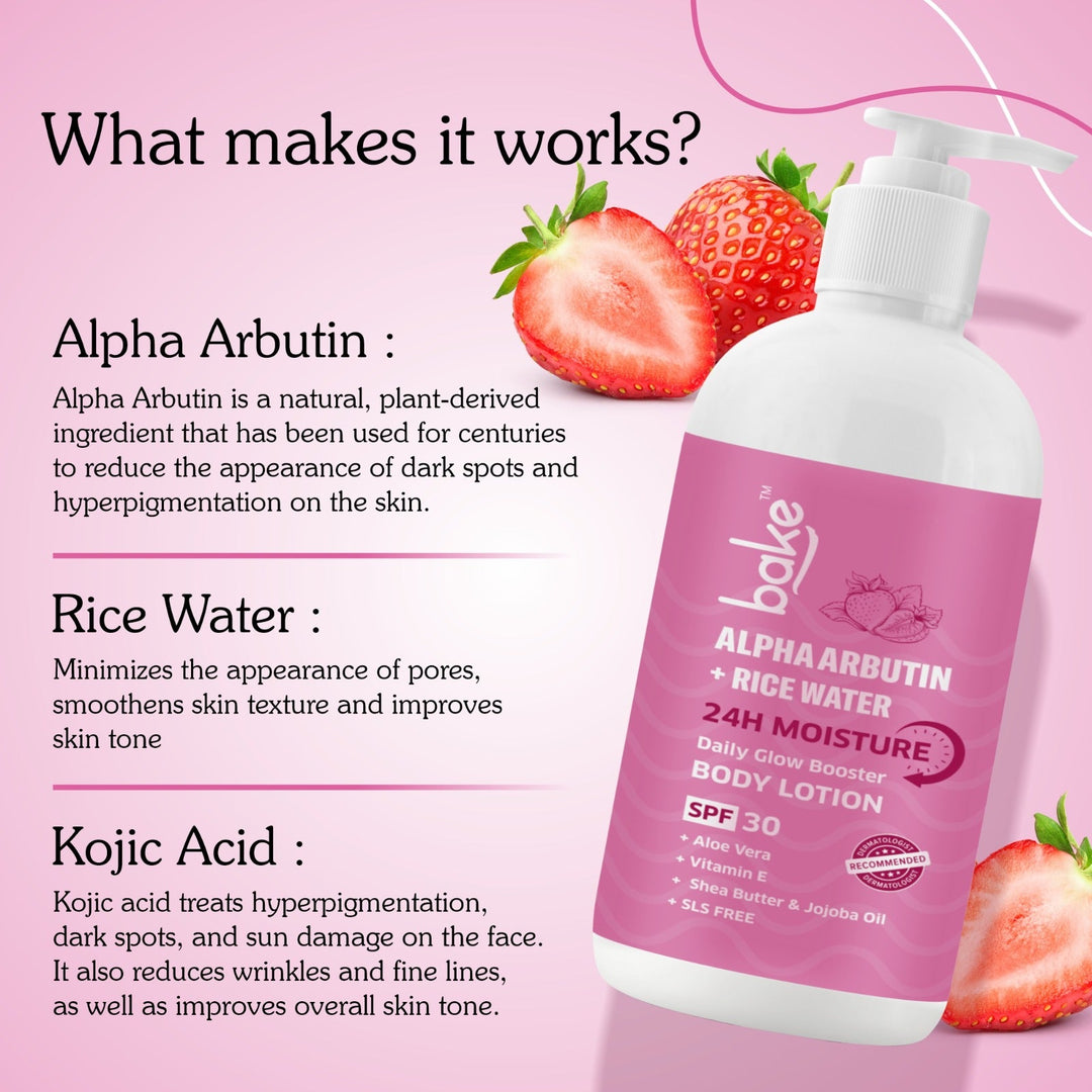 Alpha Arbutin + Rice Water Body Lotion SPF 30 PA+++