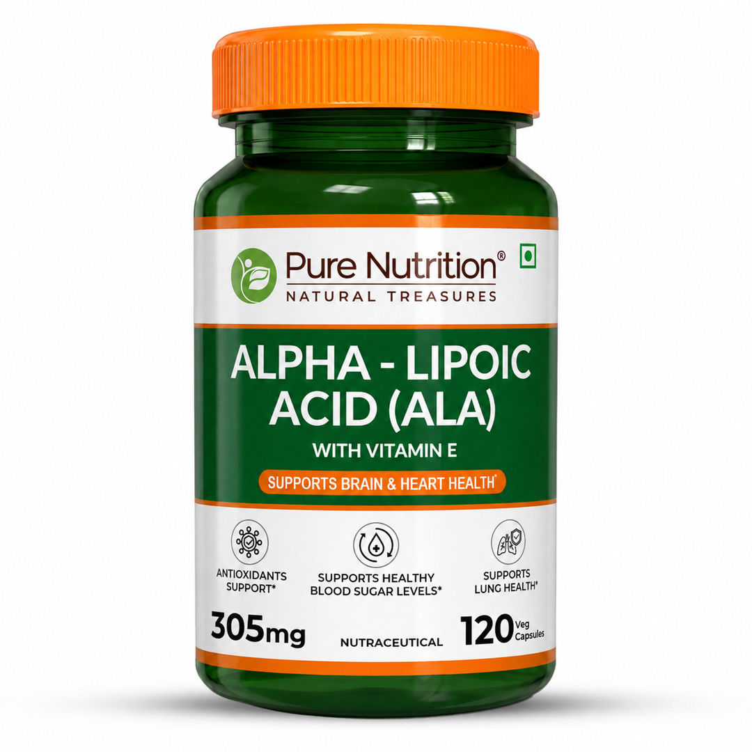 Alpha Lipoic Acid (ALA) 300 mg with Vitamin E | 120 Veg Tablets