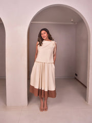 WhySoBlue Amara & Tan Skirt