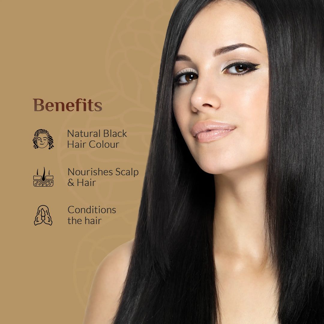 Organic Black Hair Color Powder