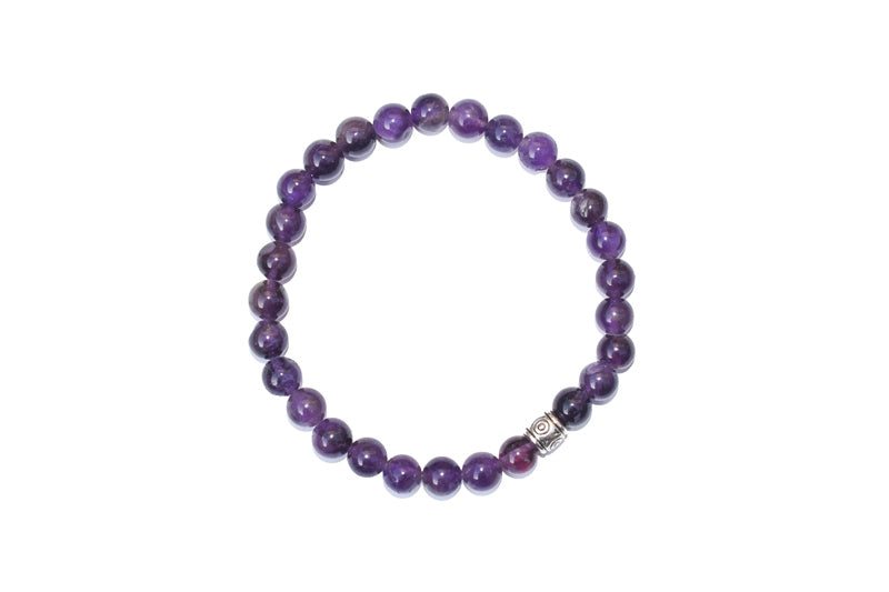 Bamboology Trends Real Certified Amethyst Stone Healing Bracelet | Powerful Stone For Protection & Inner Cleansing