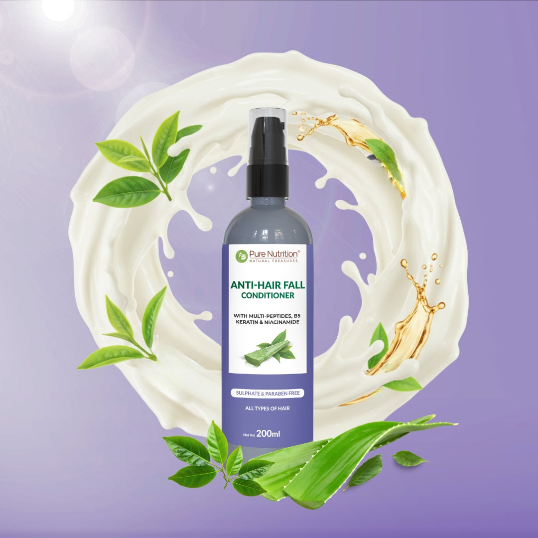 Pure Nutrition Anti-Hair Fall Conditioner with B5, Peptides & Niacinamide – 200ml