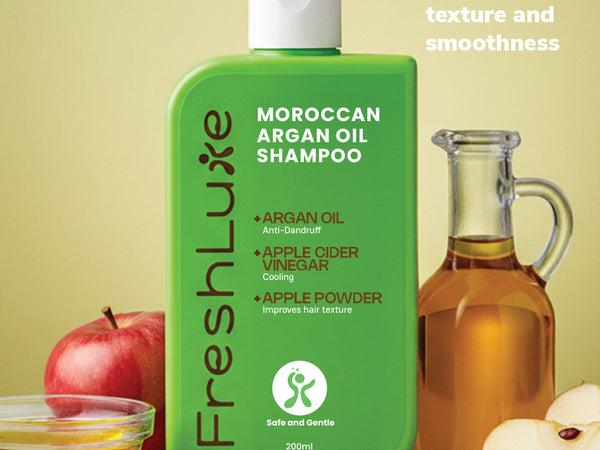 Repair Shampoo | Damaged Bond Repair Cleanser | Moroccan Argan Oil & Apple Cider | Men & Women
