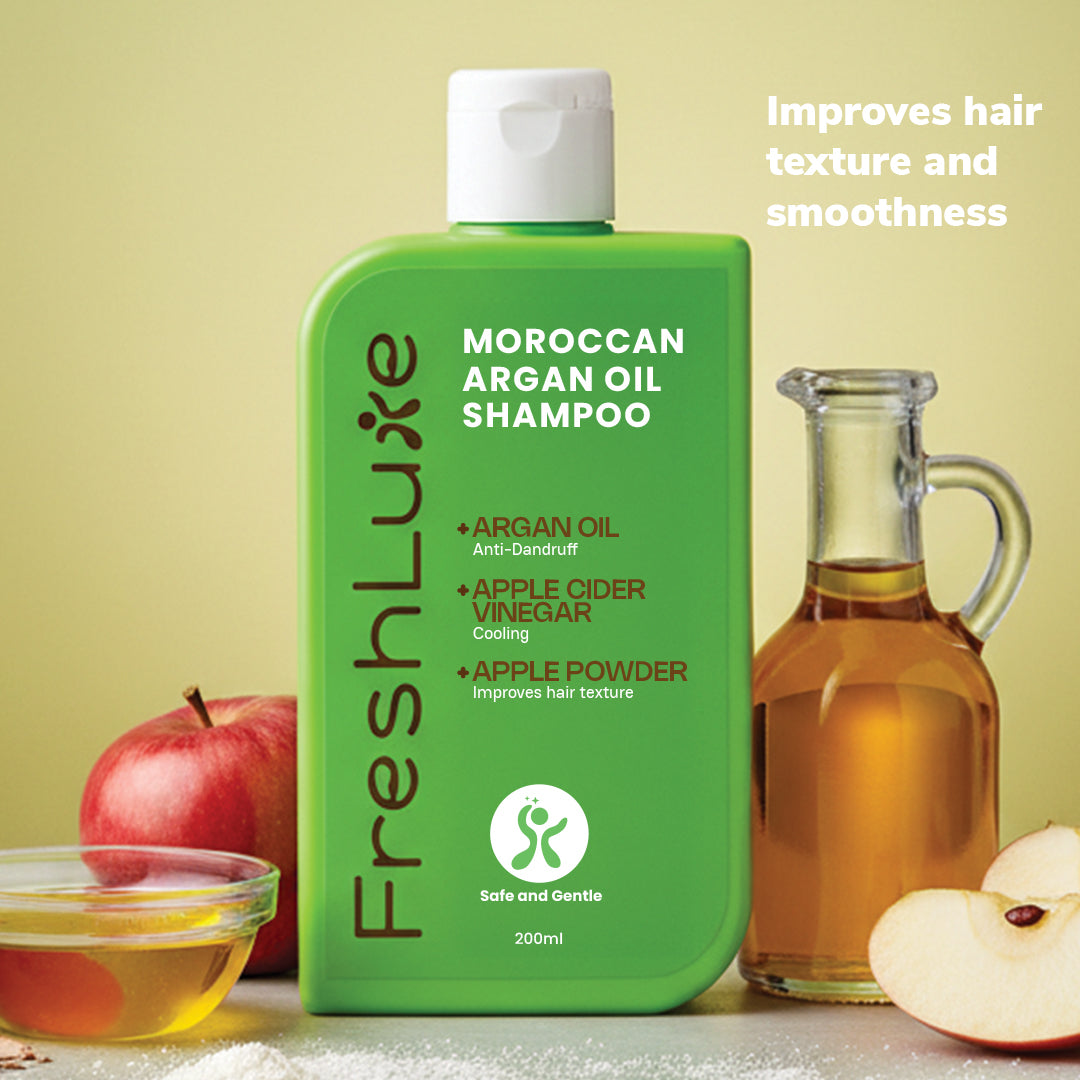 Repair Shampoo | Damaged Bond Repair Cleanser | Moroccan Argan Oil & Apple Cider | Men & Women