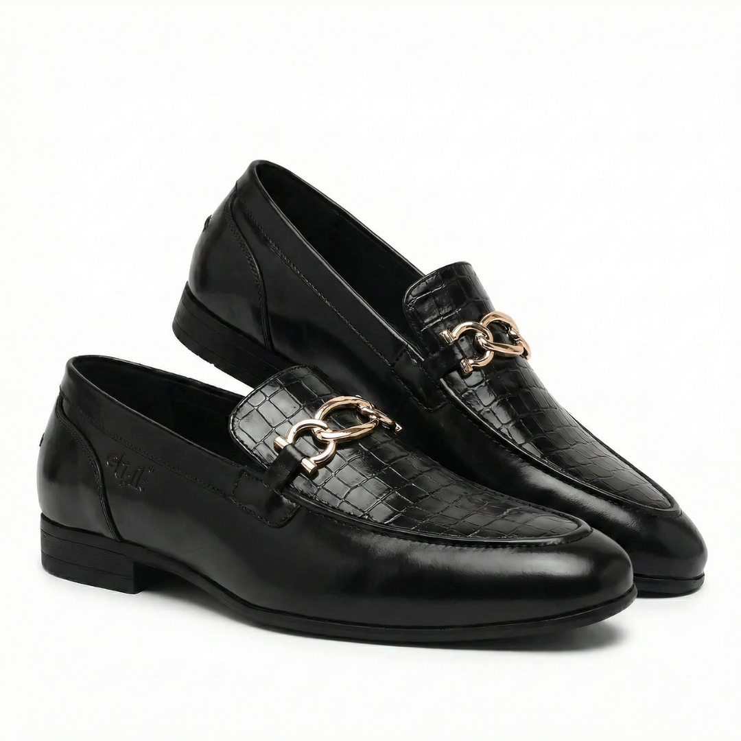 Aristocrat  Black  Horsebit Loafers