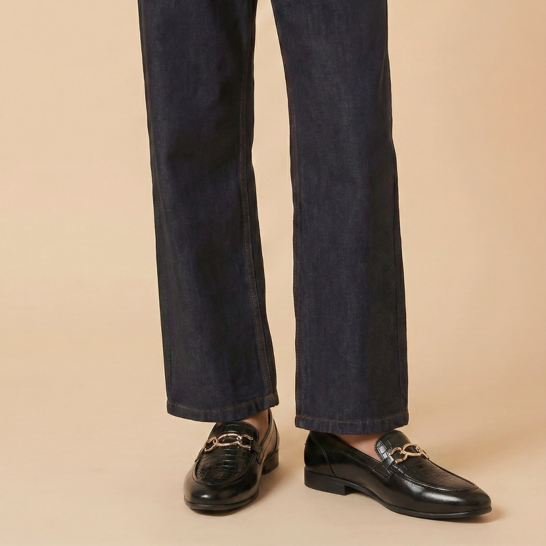 Aristocrat  Black  Horsebit Loafers