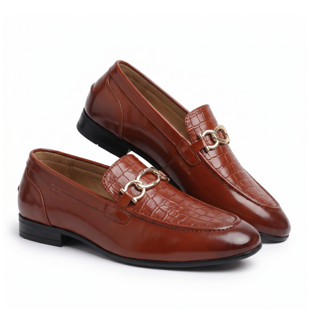 Aristocrat Tan  Horsebit Loafers