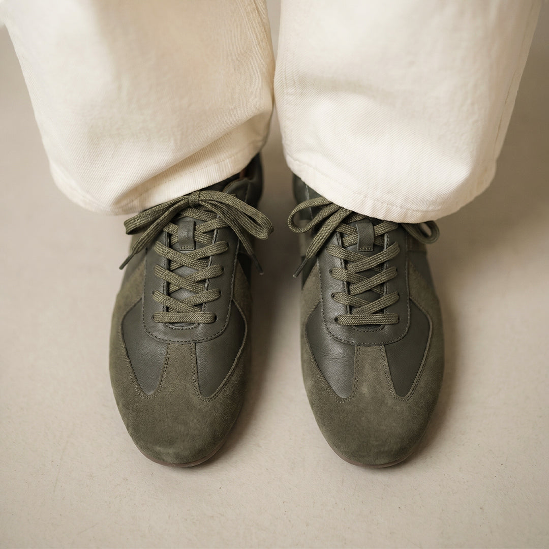 Monkstory Escape Classic Panel Sneakers – Olive Green