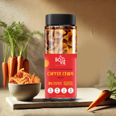 Bonvie Carrot Chips - Masala 125 gm
