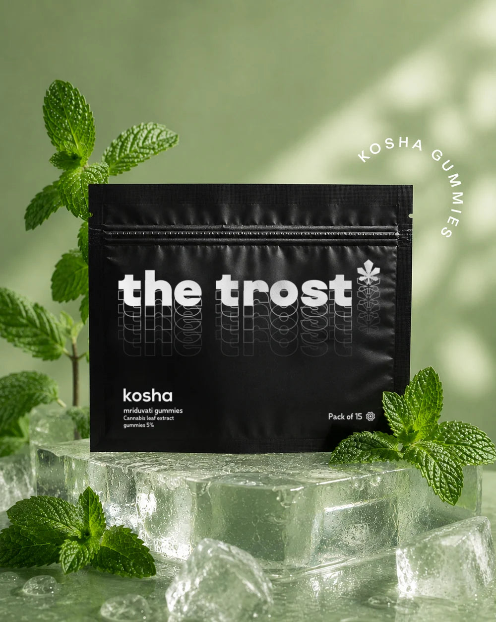 The Trost Kosha (Mint Flavor) Cannabis Gummies (Mriduvati) - 5% Cannabis Extract
