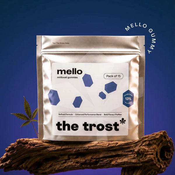The Trost Mello Gummies - 13% Cannabis Leaf Extract - Blueberry