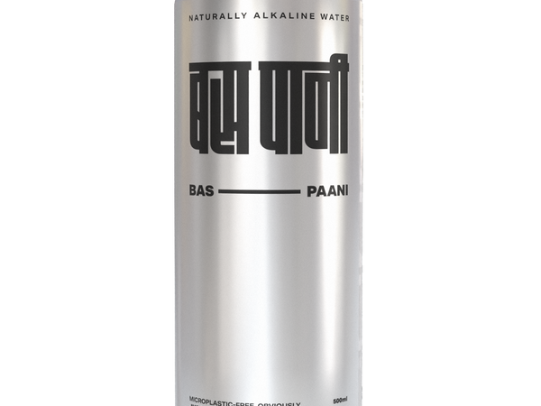 Bas Paani Naturally Alkaline Canned Mineral Water 500ML - 4 Pack
