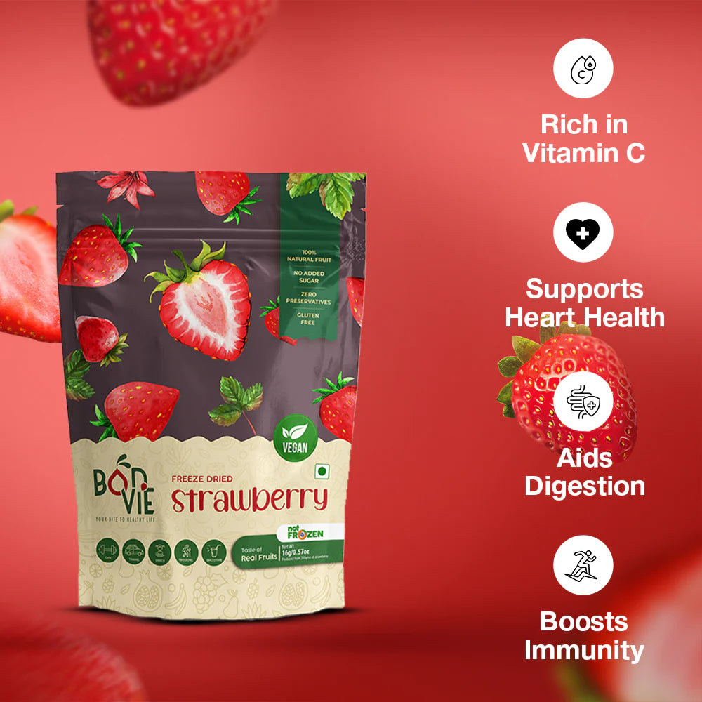 Bonvie Freeze Dried Strawberry - 40 grams