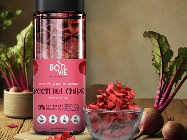 Bonvie Beetroot Chips - Masala 125 grams