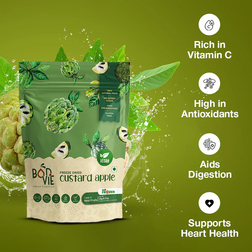 Bonvie Freeze Dried Custard Apple - 20 grams