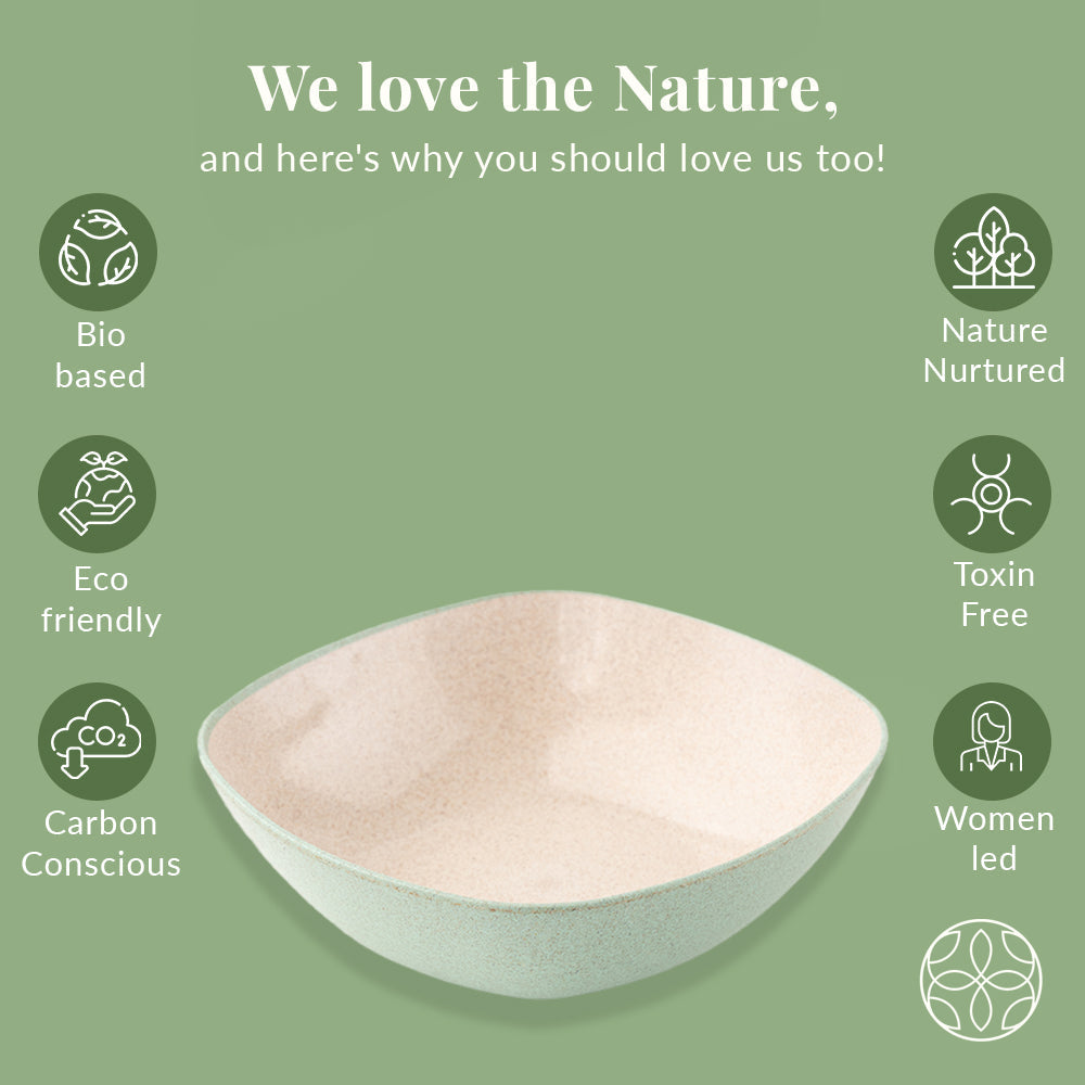 Irida Naturals Rice Husk and Bamboo Fiber Dinner Date combo