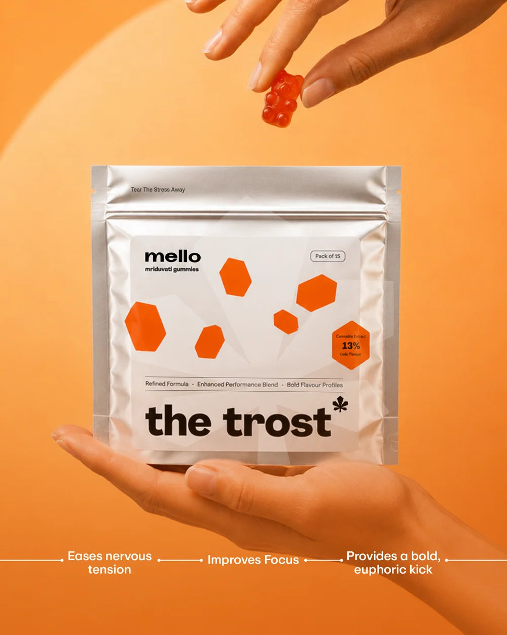 The Trost Mello Gummies Cola Flavour - 9.26% Cannabis Leaf Extract