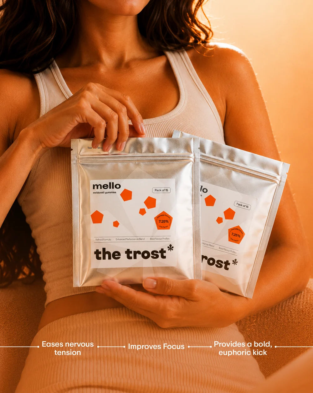 The Trost Mello Gummies - Cola Flavour - 7.25% Cannabis Leaf Extract
