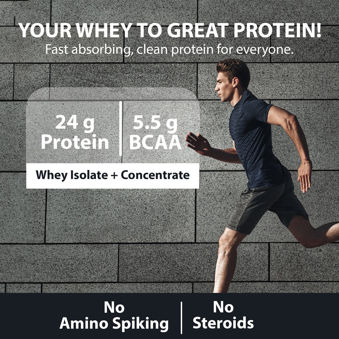 Whey Protein Blend for Muscle Recovery & Growth, 5.5g BCAA,  Cafe Mocha - 1Kg