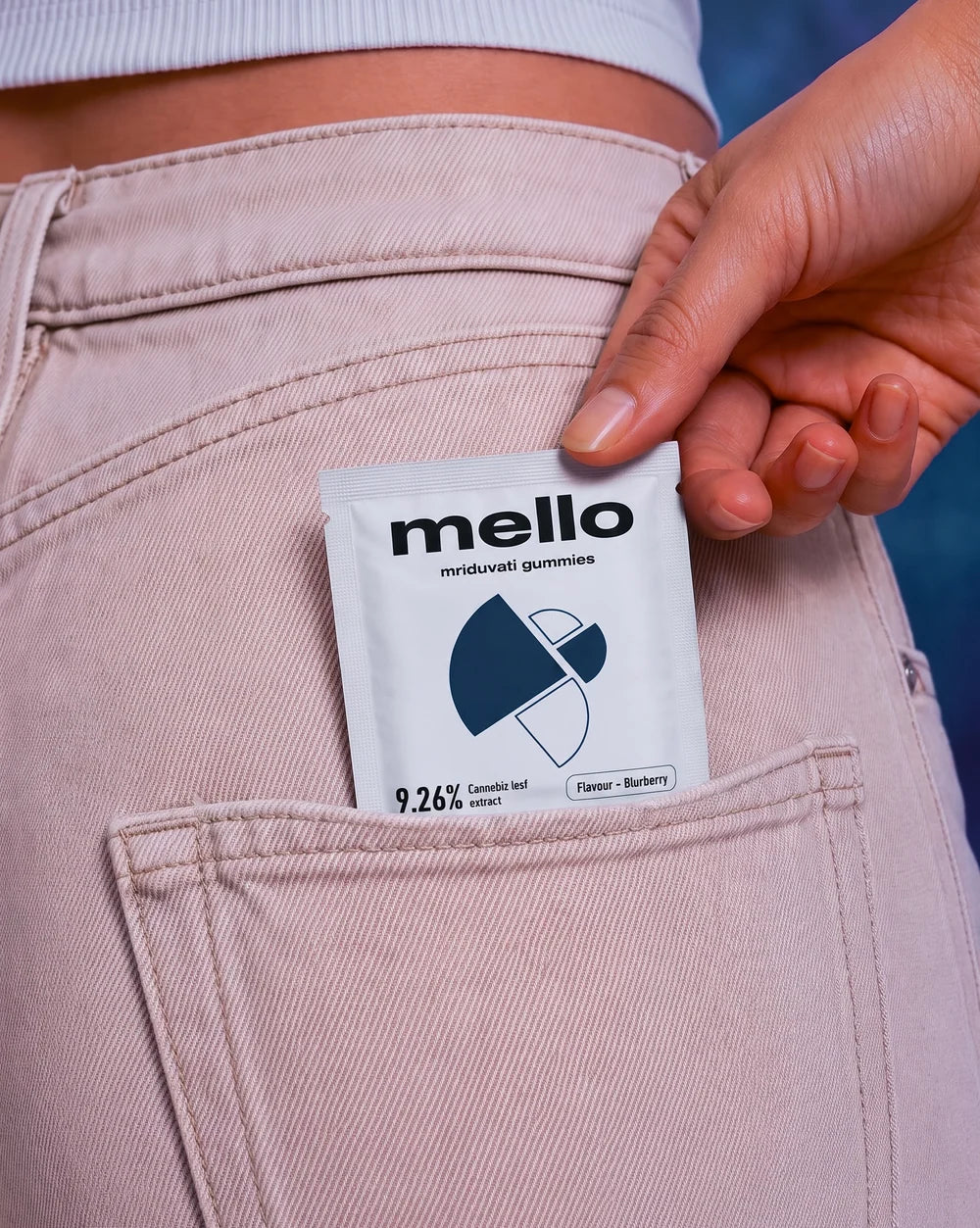 The Trost Mello Gummies- 9.26% Cannabis Leaf Extract - Blueberry
