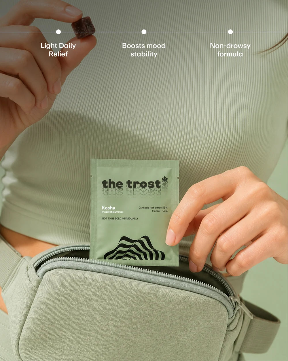 The Trost Kosha (Mint Flavor) Cannabis Gummies (Mriduvati) - 5% Cannabis Extract