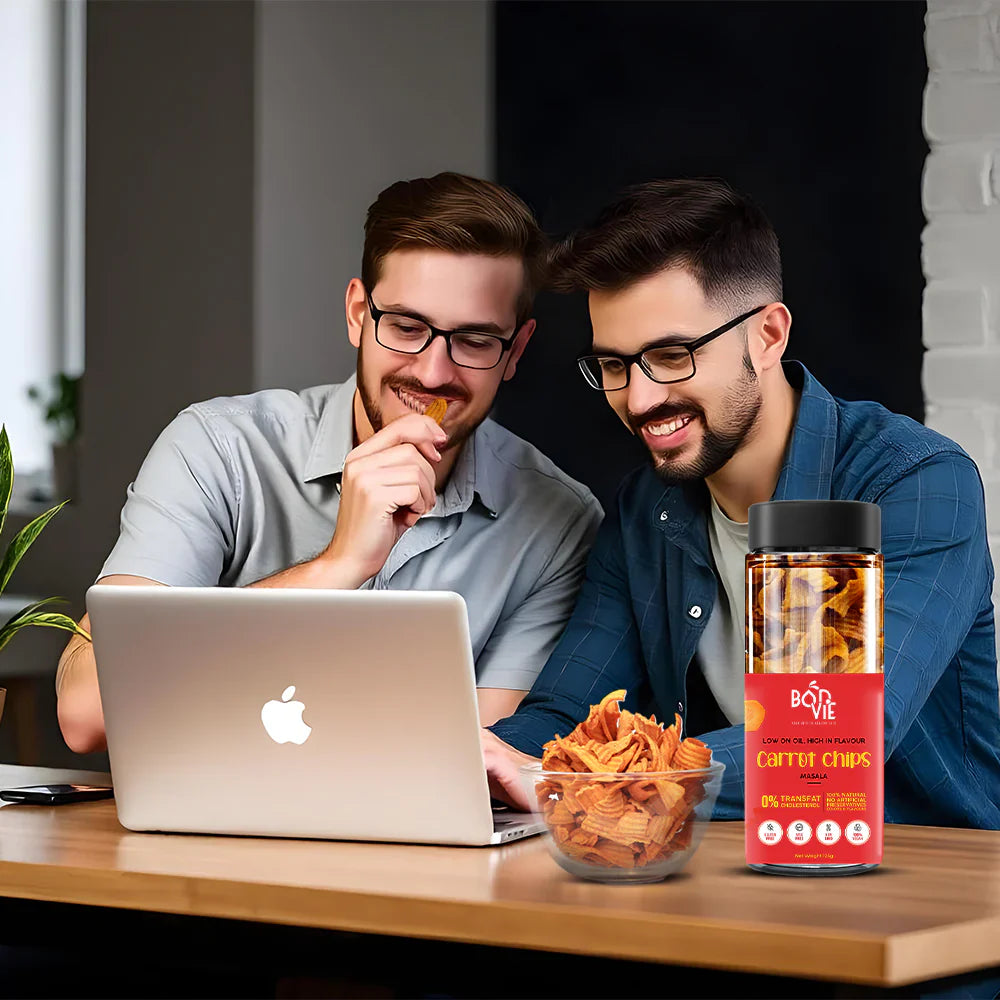 Bonvie Carrot Chips - Masala 125 gm