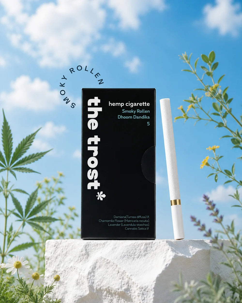 The Trost Rollens  Hemp Herbal Cigarettes - Smoky Rollen