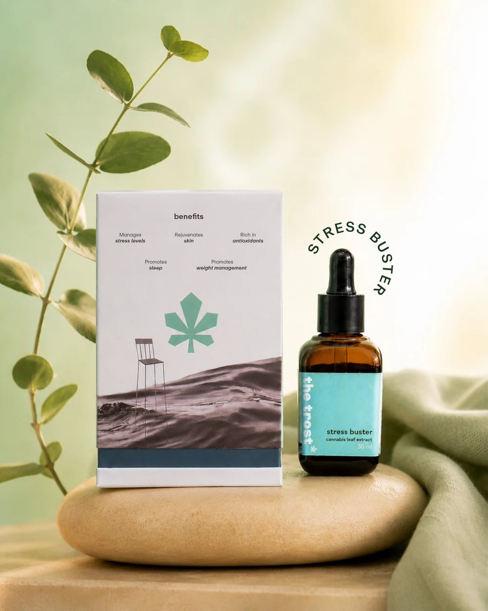 The Trost Stress Buster CBD Oil - Major Cannabinoids - 30ml - 800mg