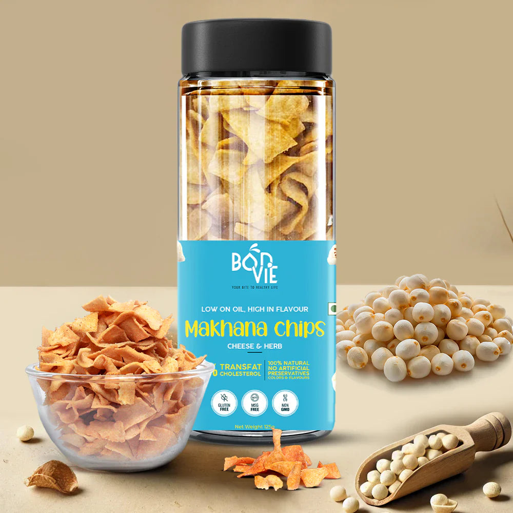 Bonvie Makhana Chips - Cheese & Herbs 125 gm