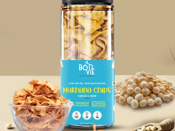 Bonvie Makhana Chips - Cheese & Herbs 125 gm