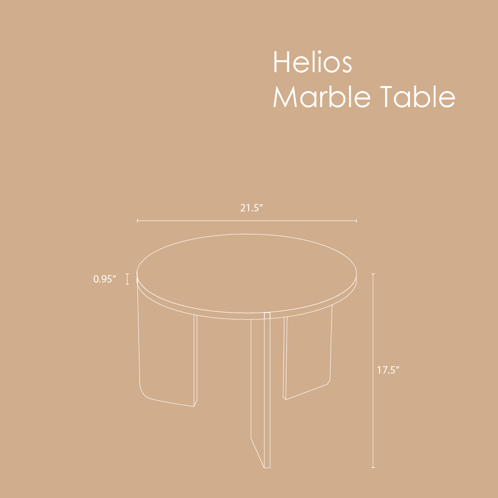Muun Home Helios Marble Table