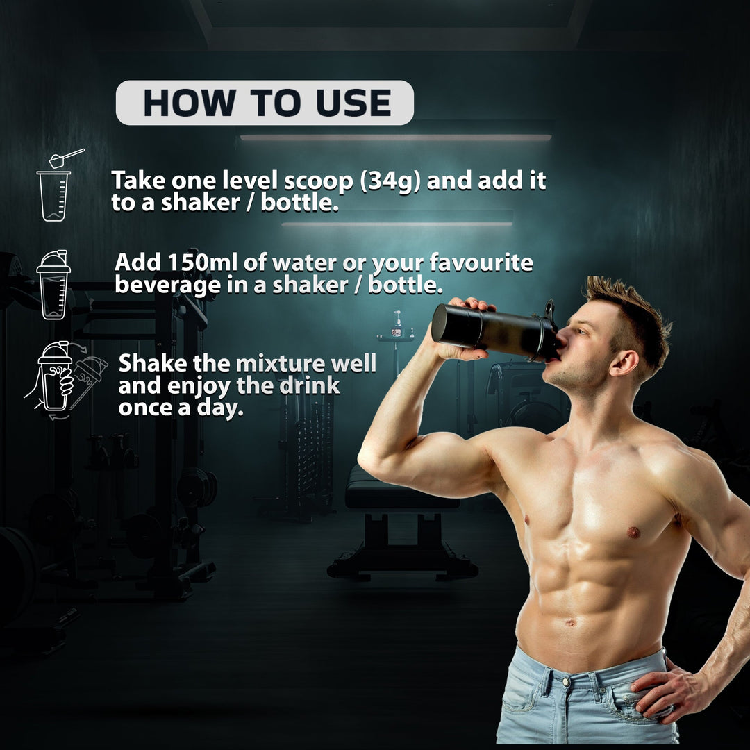 Whey Protein Blend For Muscle building, Lean muscle building (Cafe Mocha)- 500 gm