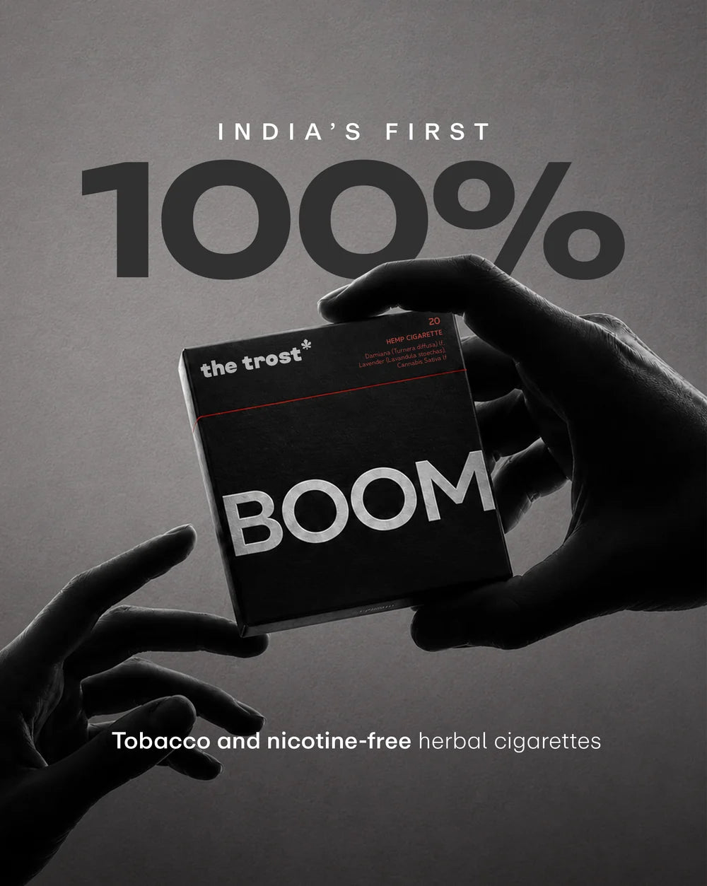 The Trost Rollens Hemp Herbal Cigarettes - Boom