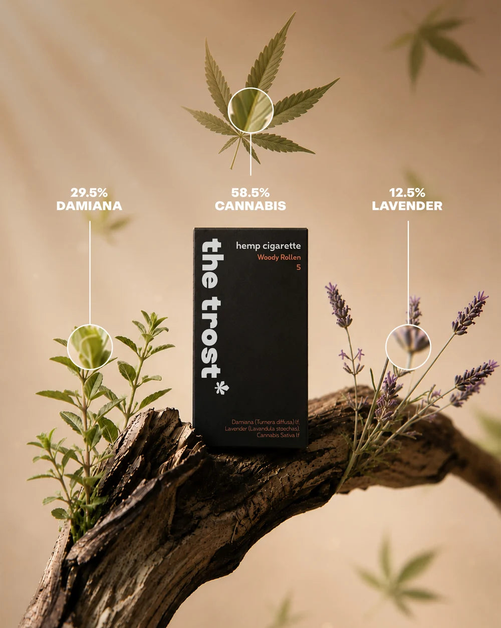 The Trost Rollens Hemp Herbal Cigarettes - Woody Rollen