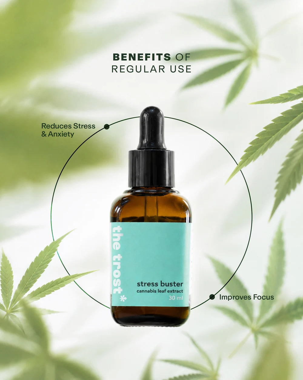 The Trost Stress Buster CBD Oil - Major Cannabinoids - 30ml - 800mg