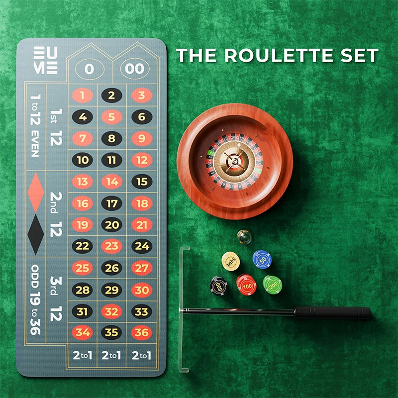 EUME Ace Limited Edition – Portable Roulette & Poker Set