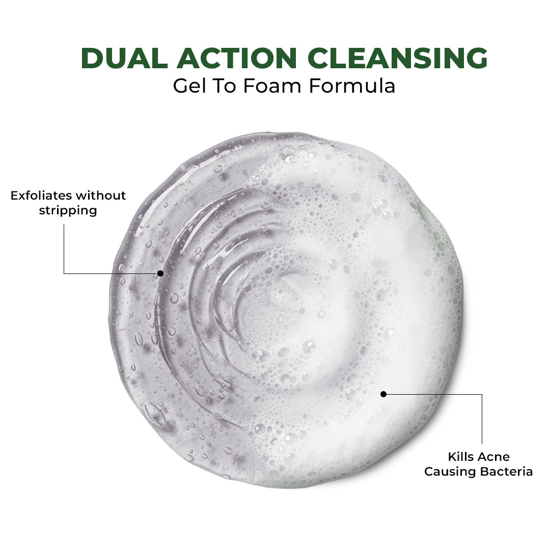 Oil Control & Acne Clearing Exfoliating Face Wash | AHA, BHA & CICA Extract