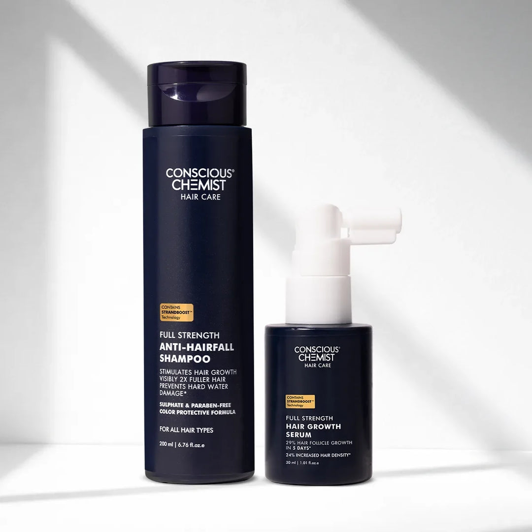 Hair Growth Duo | Shampoo & Serum | Reduces Hairfall & Supports New Hair Growth | combo