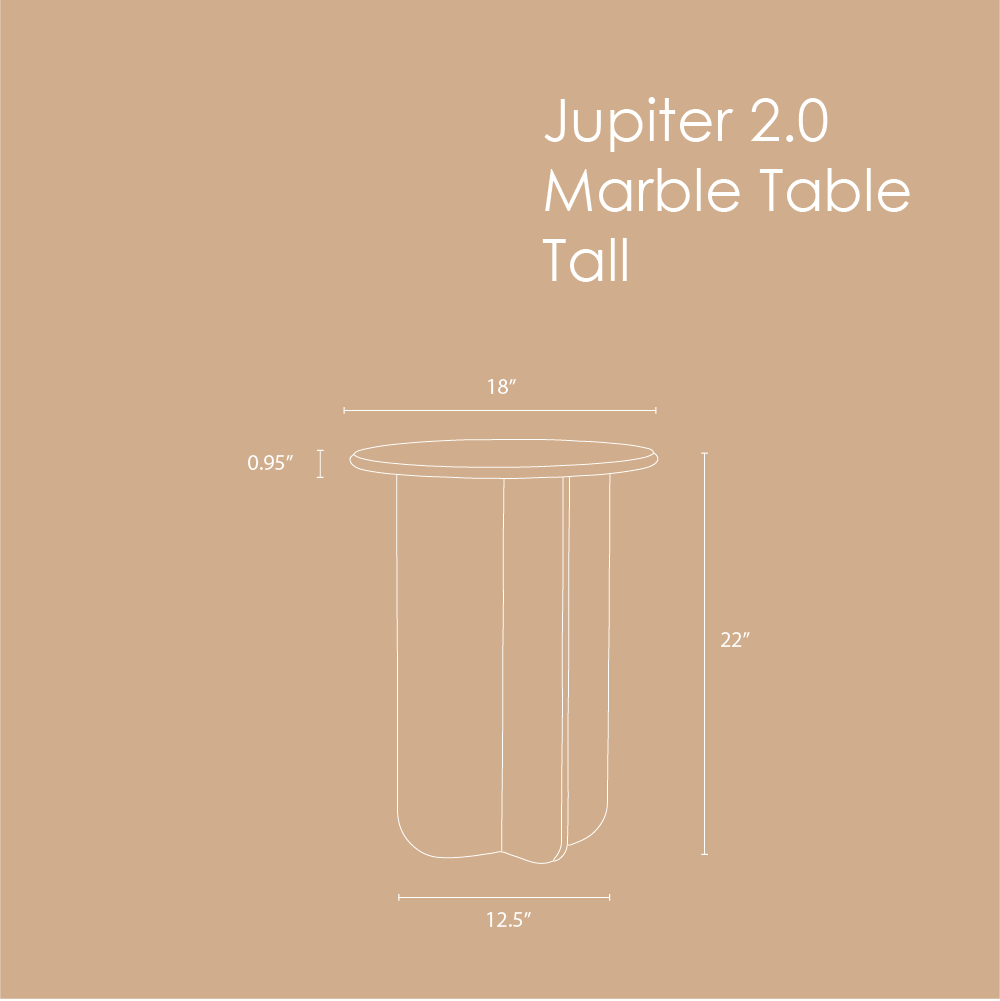 Muun Home Norge Marble Table - Jupiter