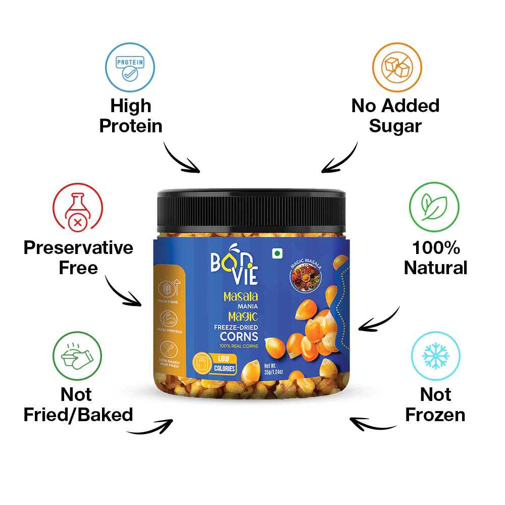 Bonvie Freeze Dried Masala Corn 35 gm