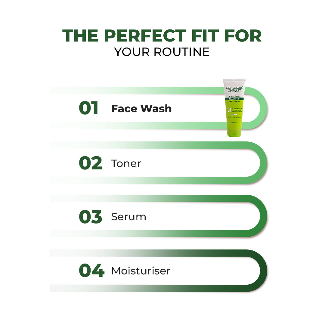 Oil Control & Acne Clearing Exfoliating Face Wash | AHA, BHA & CICA Extract