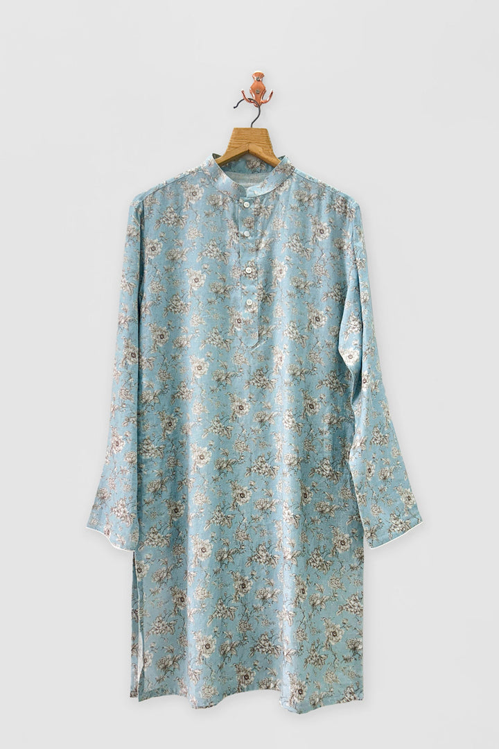 Adam Leaves Arya- men's Linen Kurta