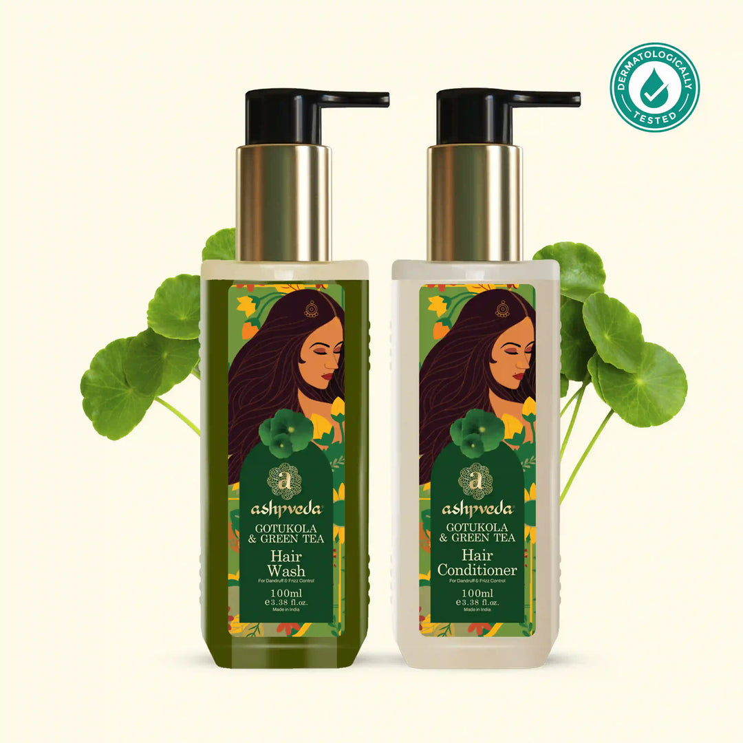 Gotukola & Green Tea Hair Care Combo
