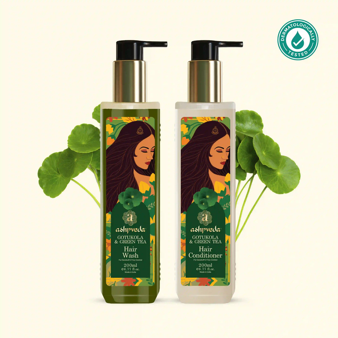 Gotukola & Green Tea Hair Care Combo