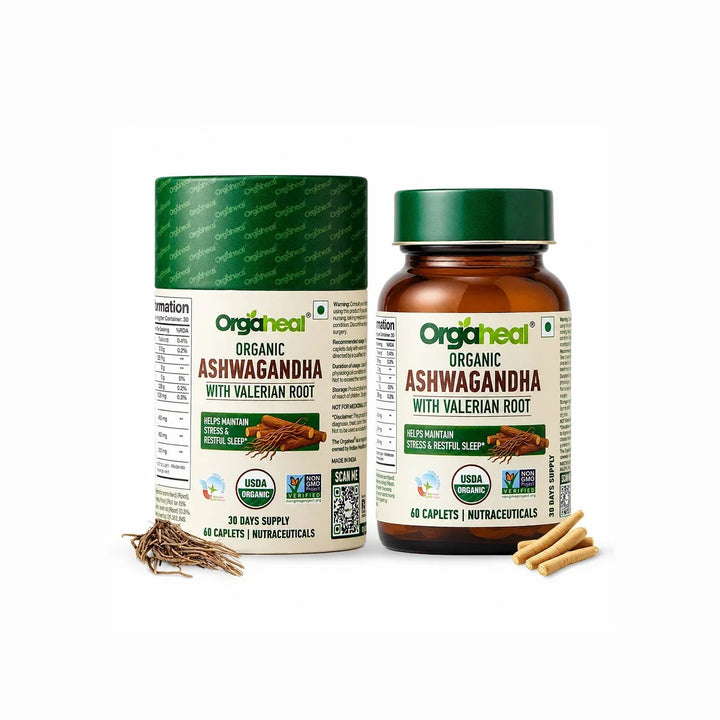 Organic Ashwagandha with Valerian Root Caplets